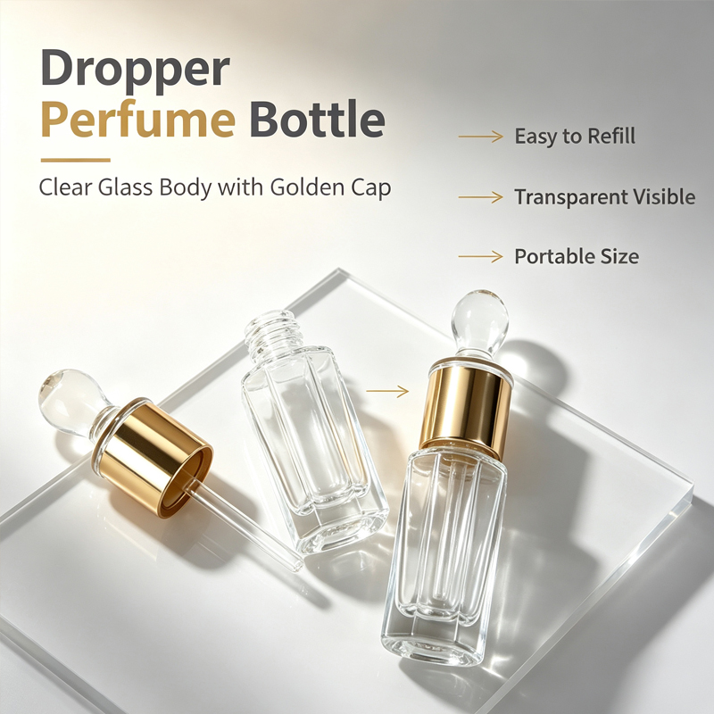 Luxury Skincare Packaging - 12ml Glazen Druppelflesje Essentiële Olie Aromatherapie