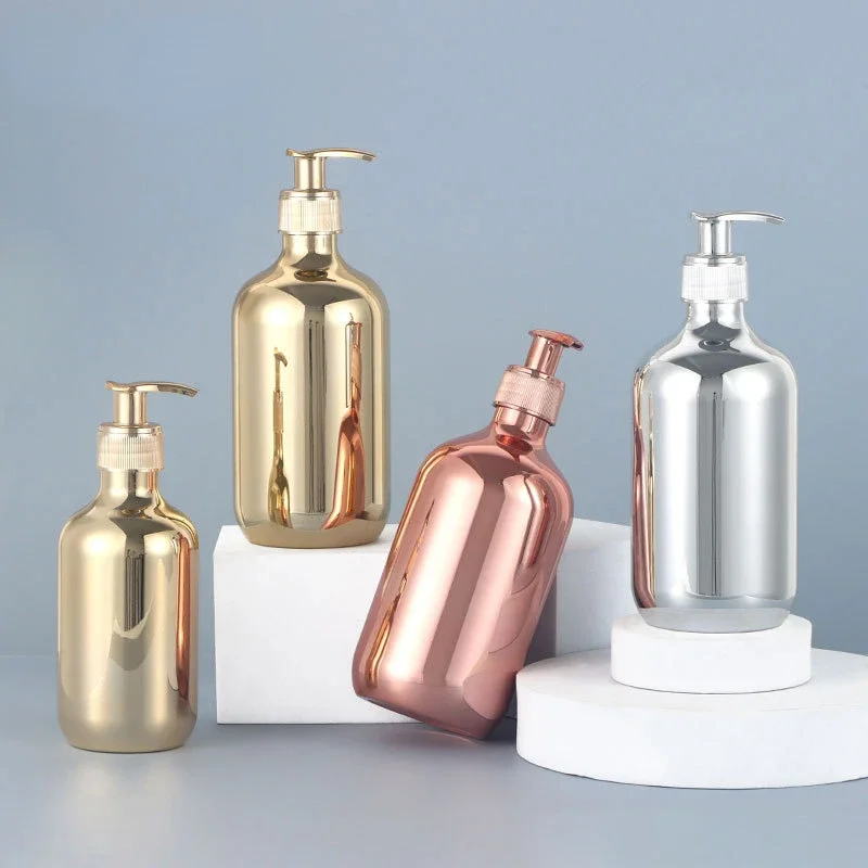 Luxury Skincare Packaging - 500Ml Galvaniseren Goud Zilver Rose Goud